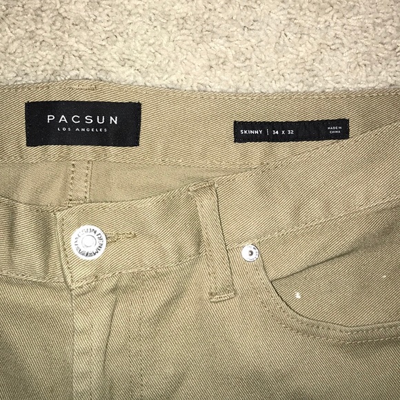 PacSun Skinny Khaki Pants/Jeans 34x32 - Picture 2 of 4